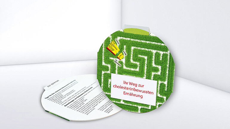 Okrągła tarcza obrotowa z nadrukiem labiryntu