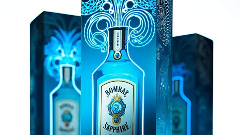 Opakowanie świecące na gin
