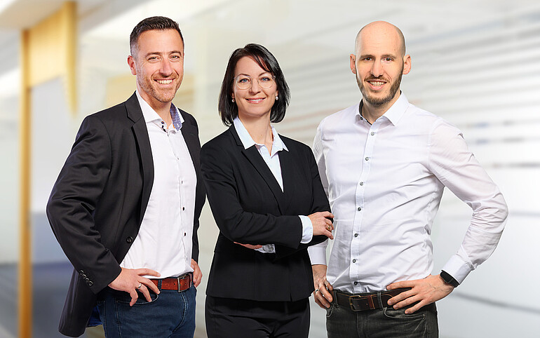 Marco Manna, Stefanie Wieckenberg and Nicki Eberle.