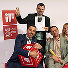 Karl Knauer podczas ceremonii wręczenia nagród iF Design Awards w Berlinie