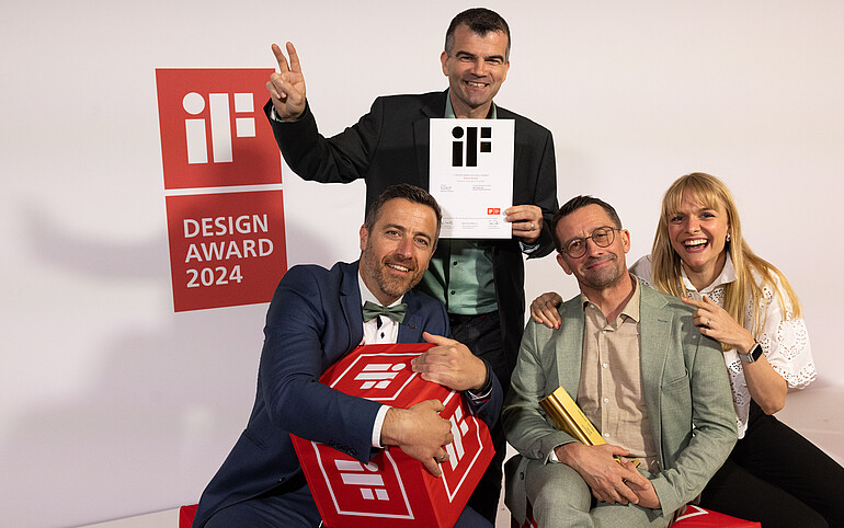 Karl Knauer podczas ceremonii wręczenia nagród iF Design Awards w Berlinie