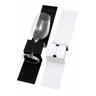 Wkład na kieliszki czarny/biały