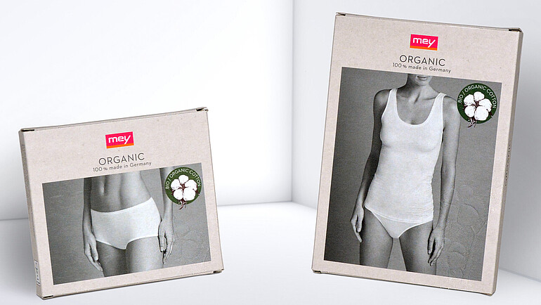 Kartonik o naturalnym wyglądzie na bieliznę