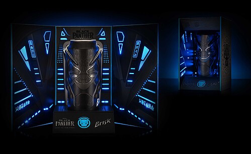 Opakowanie promocyjne do filmu „Czarna Pantera”