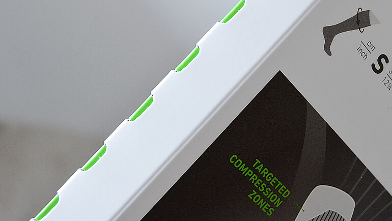 Krawędzie opakowania z zamknięciem