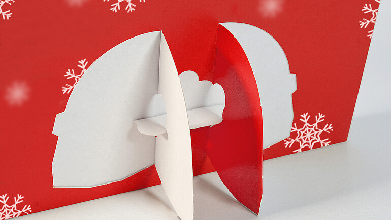 Tekturowy stojak z tyłu