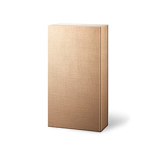 Karton prezentowy na wino Struktura VITA, metalik królewski