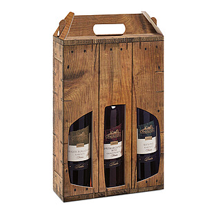 Karton transportowy Rustikal w optyce drewna