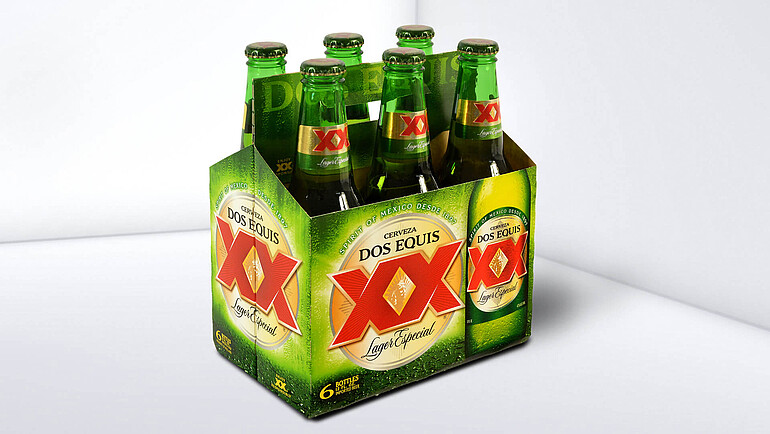 Skrzynka na sześć butelek piwa