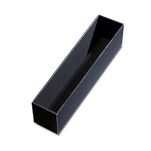 Dolna część kasety na podarunek, otwartą falą, czarny